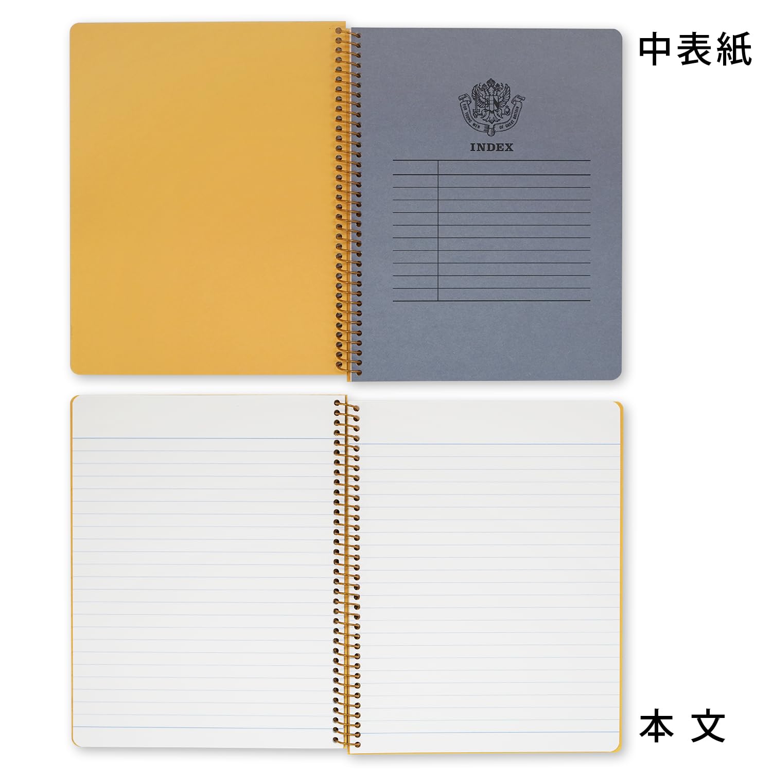 【④】　ノート Amazon | Yansanido 上綴じスパイラルノート 4個 4色 A5サイズ
